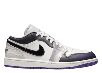 Air Jordan 1 Low SE Cement Grey Field Purple (W)