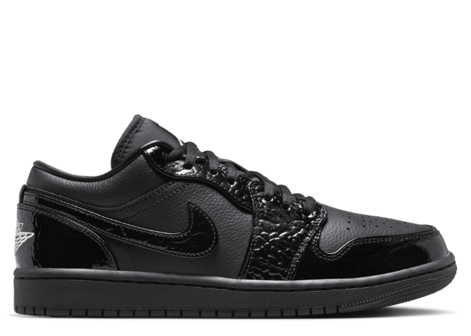Air Jordan 1 Low SE Patent Elephant Black (W)
