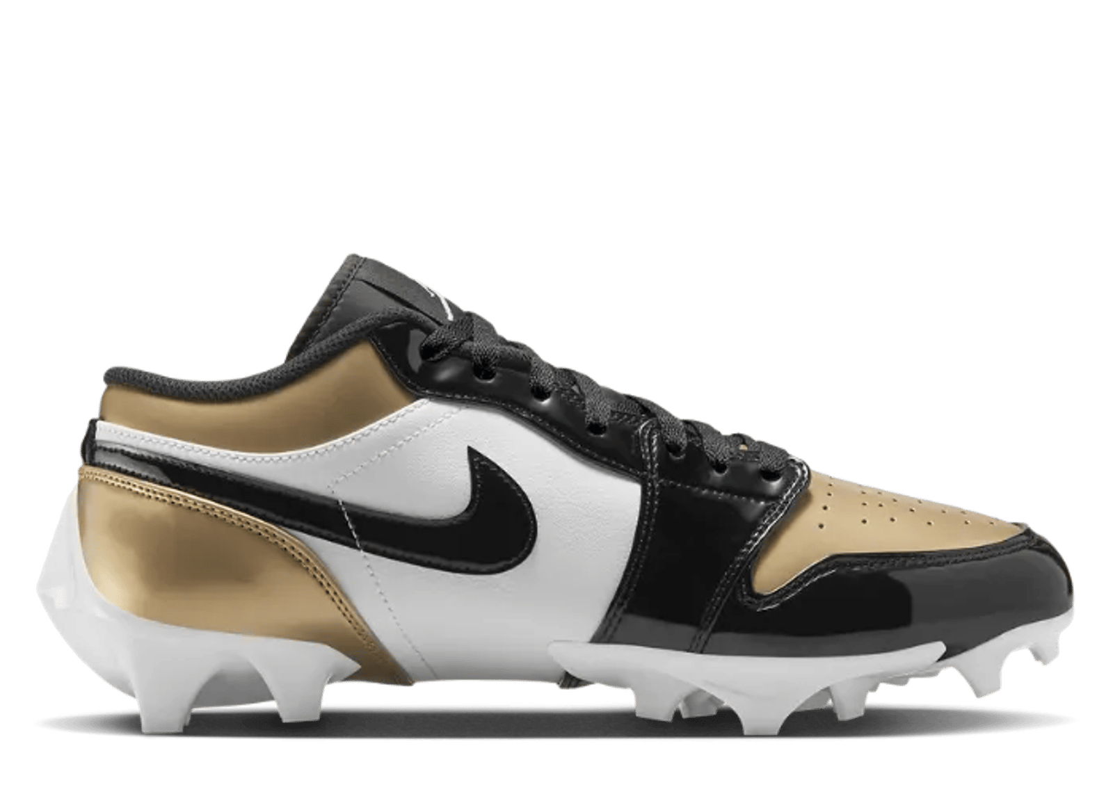Air Jordan 1 Low TD Cleat Patent Gold