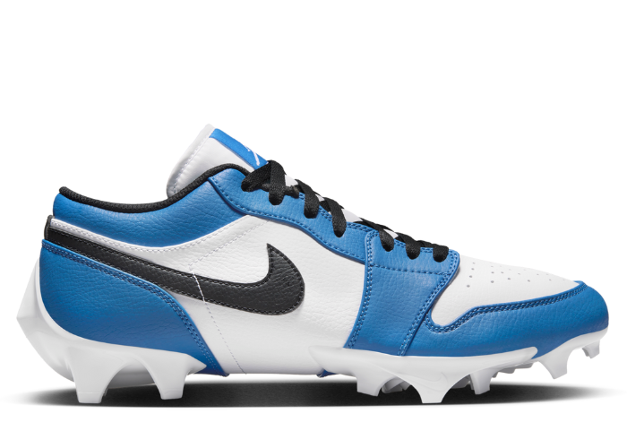 Air Jordan 1 Low TD Cleat White Black Royal (2023)