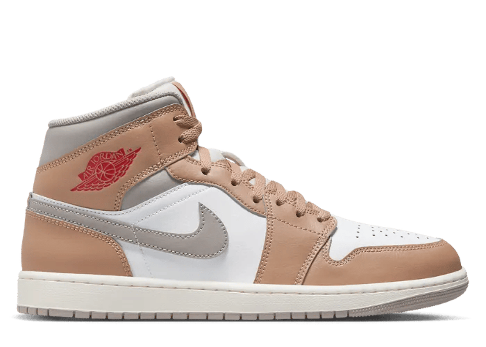 Air Jordan 1 Mid Hemp College Grey