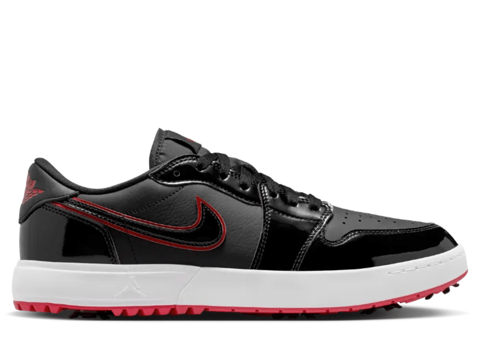 Air Jordan 1 Retro Low Golf Bred Black Patent