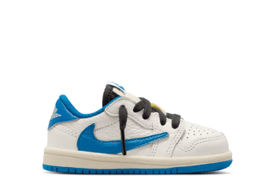 Air Jordan 1 Retro Low OG fragment design Travis Scott Sail Military Blue (TD)