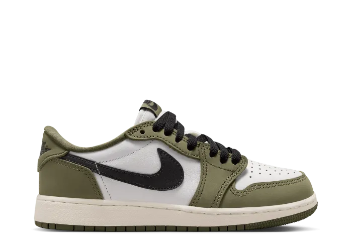 Air Jordan 1 Retro Low OG Medium Olive (GS) - HQ6999-200 Release Info