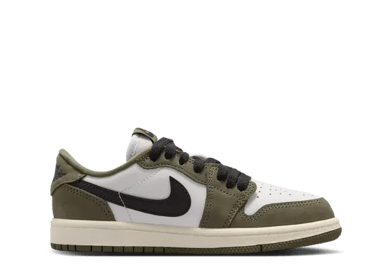 Air Jordan 1 Retro Low OG Medium Olive (PS)