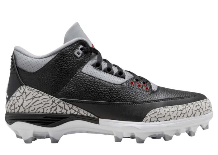 Air Jordan 3 Mid TD Cleat Black Cement