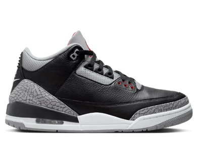 Mens jordan retro 3 black cement clearance