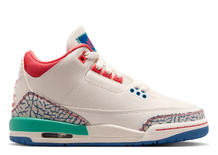 Air Jordan 3 Retro Chalk Track Red (GS) 