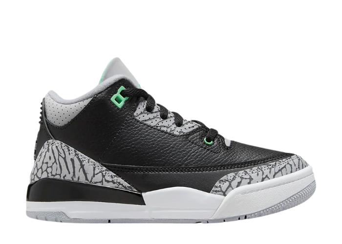 Air Jordan 3 Retro Green Glow (PS)