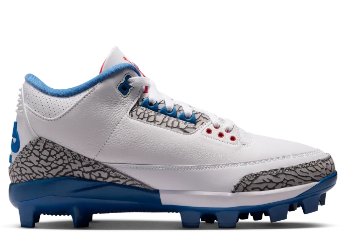 Air Jordan 3 MCS Cleat "True Blue"