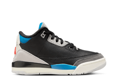 Air Jordan 3 Retro Rare Air Black Military Blue (PS)