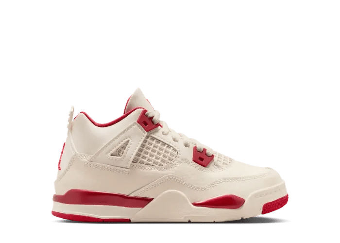 Air Jordan 4 Retro Pale Ivory Sierra Red (PS)