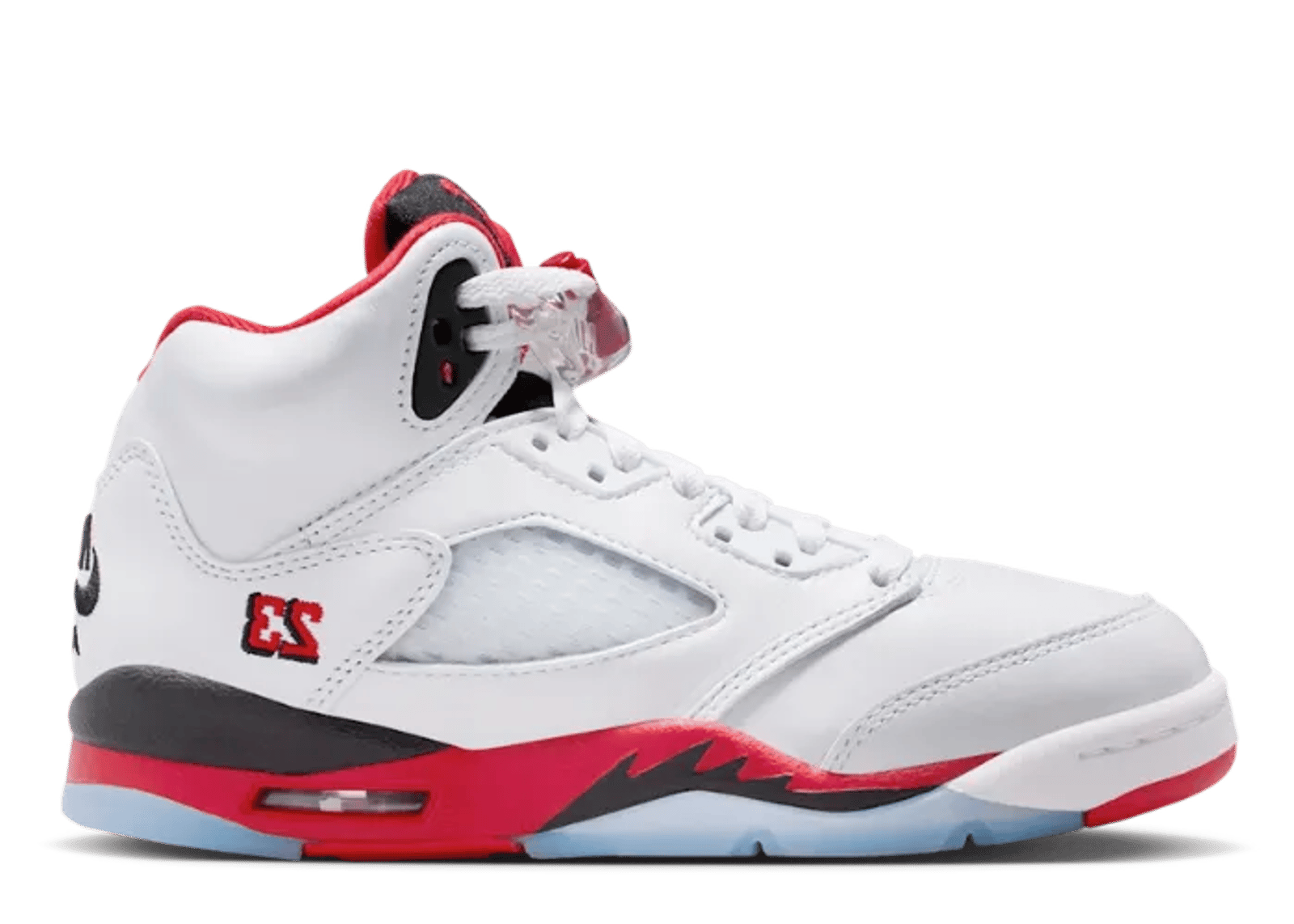 Air Jordan 5 Retro Fire Red Black Tongue