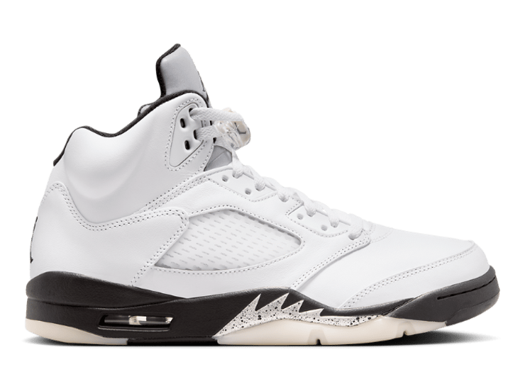 jordan retro 5 white yellow black