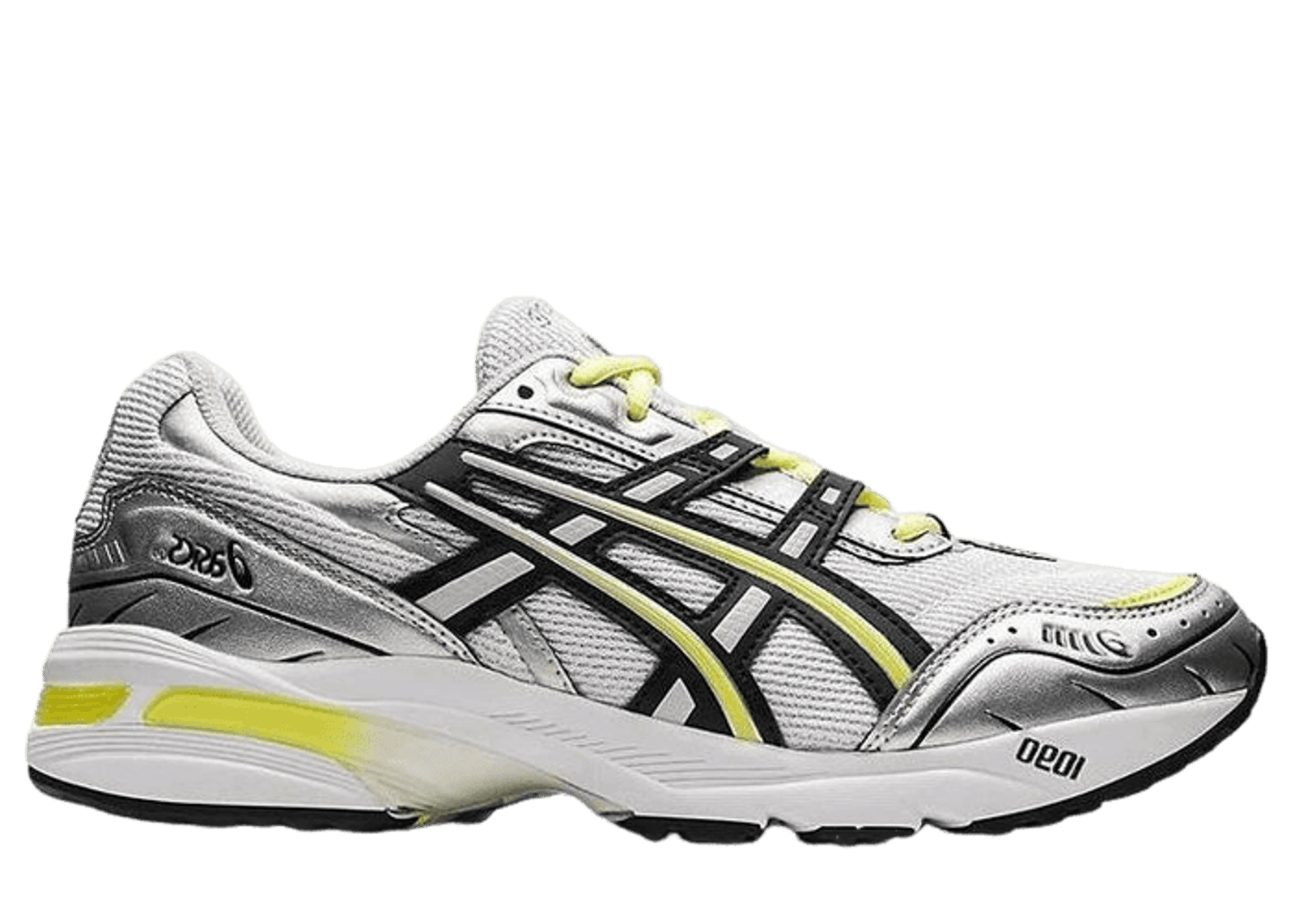 ASICS Gel 1090 White Silver Yellow 1201A484-100 Raffles Where