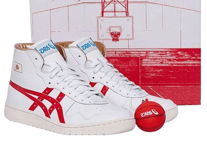 ASICS Unisex Japan L Retro White/Red