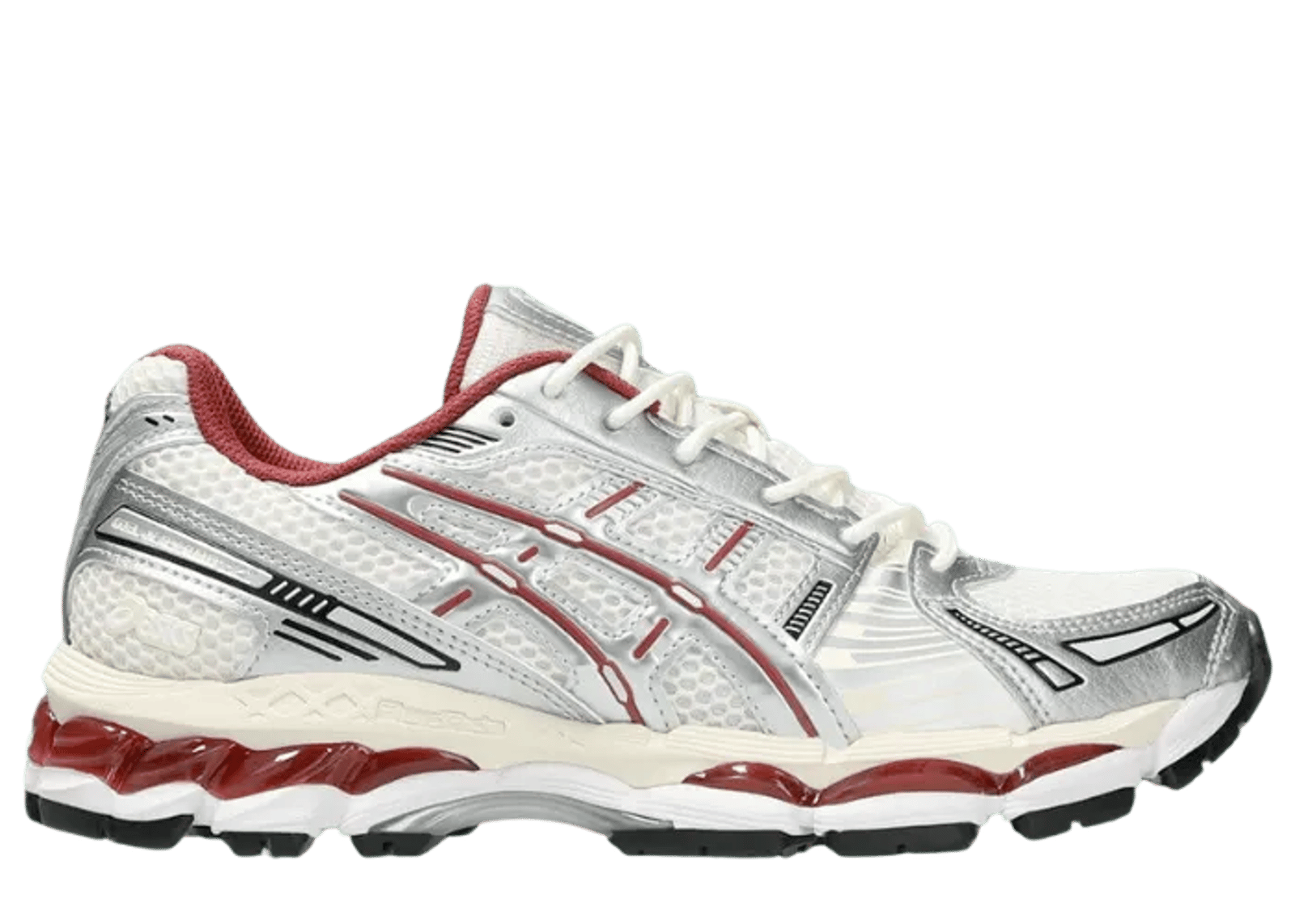 Asics Gel-Kayano 12.1 Metallic Silver Burgundy