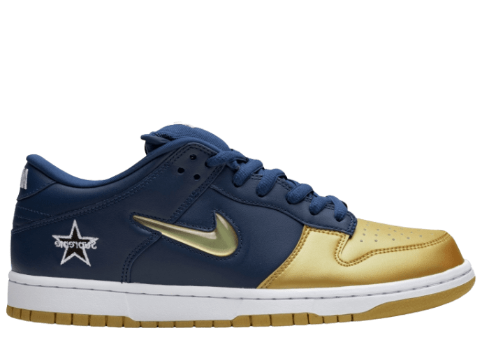 Nike SB Dunk Low Supreme Jewel Swoosh Silver - CK3480-001
