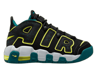 Nike Air More Uptempo Black Volt Geode Teal (GS)