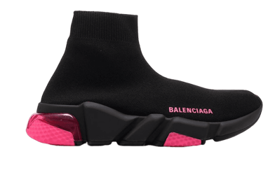 Balenciaga Speed Trainer Black Pink Clear Sole (W)