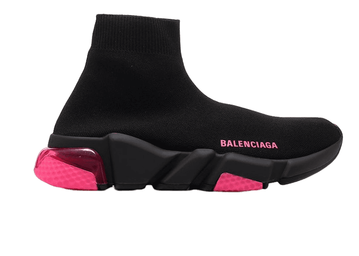 Balenciaga Speed Trainer Black Pink Clear Sole (W)