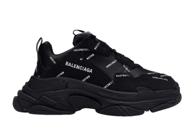 Balenciaga  Triple S Sneaker 'Black Logo' (W)