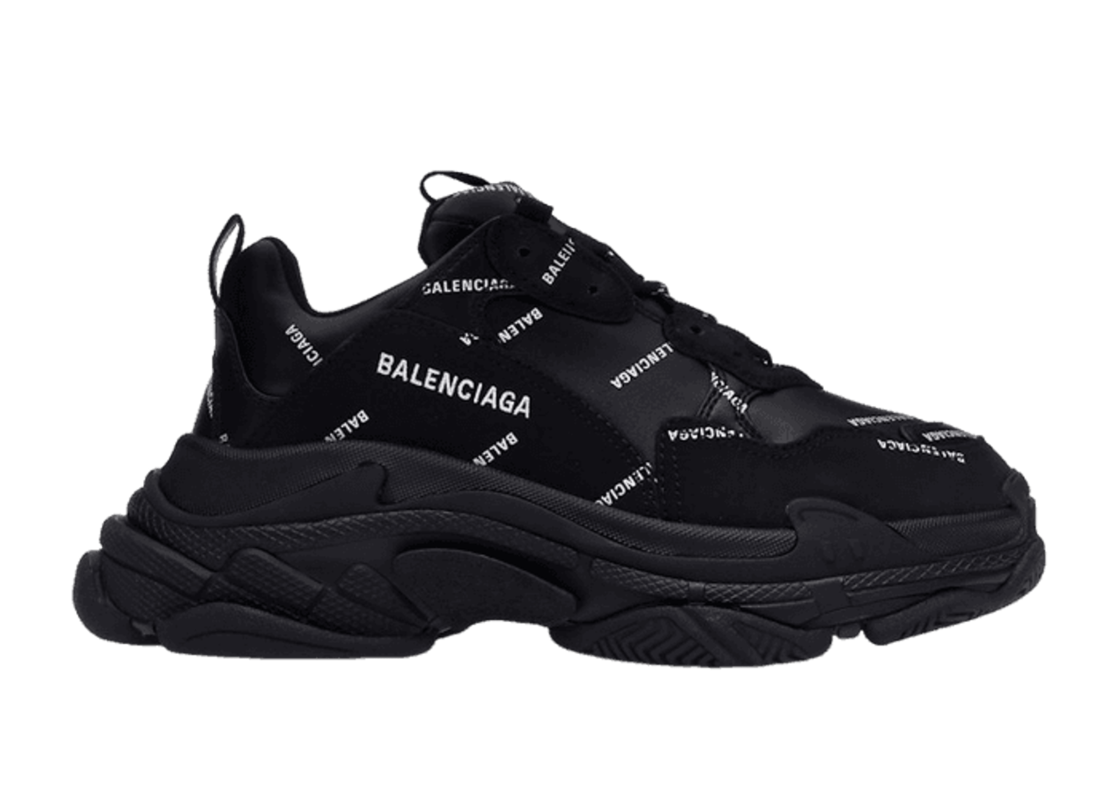 Balenciaga Triple S Sneaker 'Black Logo' (W)