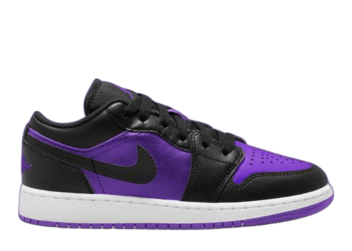 Air Jordan 1 Low Purple Venom Black (GS) - 553560-505