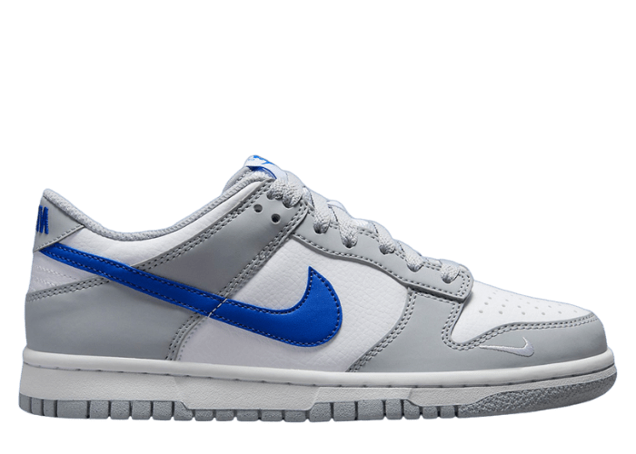 Nike Dunk Low Mini Swoosh Wolf Grey Game Royal (GS)