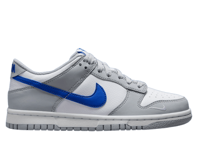 Nike Dunk Low Mini Swoosh Wolf Grey Game Royal (GS)