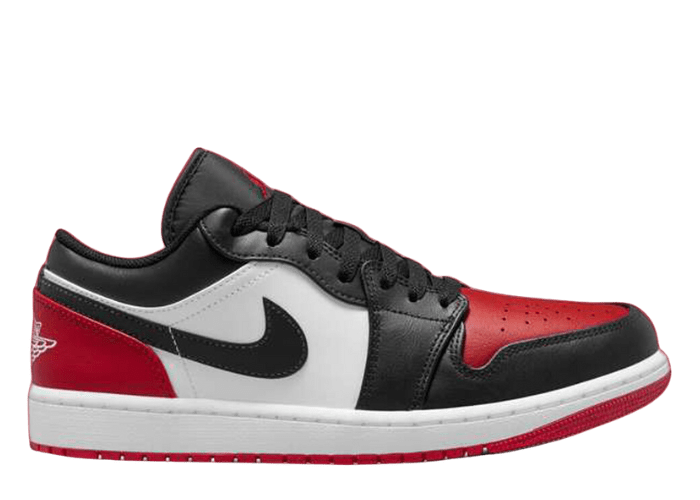 Air Jordan 1 Low Bred Toe (2023) (GS) - 553560-161 Release Info