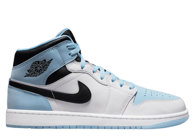 Air Jordan 1 Mid SE White Ice Blue Black