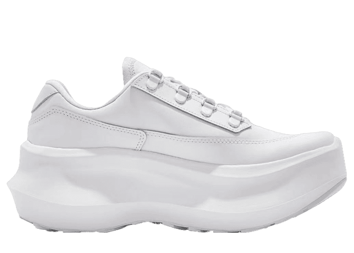 COMME des GARCONS x Salomon SR811 Leather Platform White - L47358000