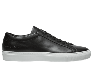 Common Projects Achilles Low Black White Sole (W)