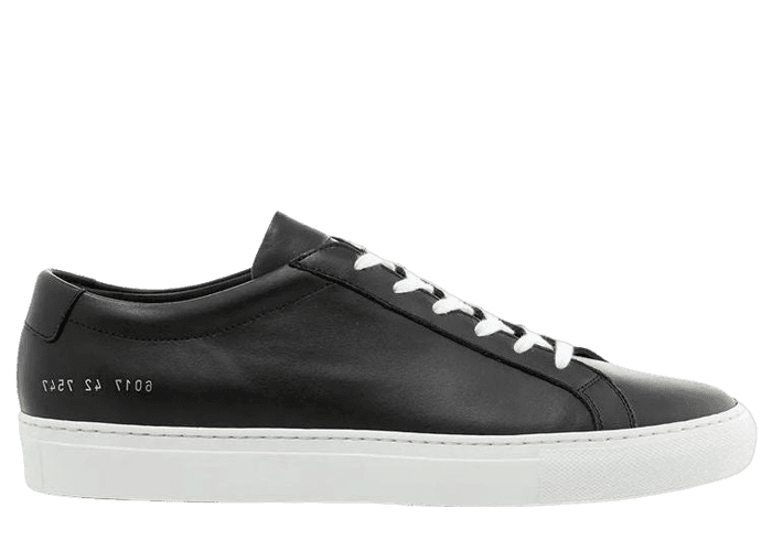 Common Projects Achilles Low Black White Sole (W)