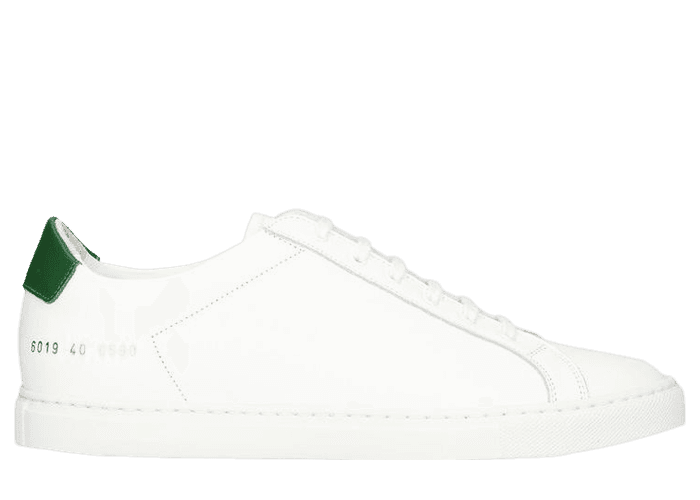 COMMON PROJECTS ACHILLES LOW　ホワイトスニーカー42 Common Projects Achilles Low White Green (W) - 6019-0590