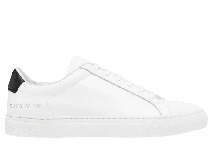 Common Projects Achilles Suede Low White Black (W) - 6081-0547