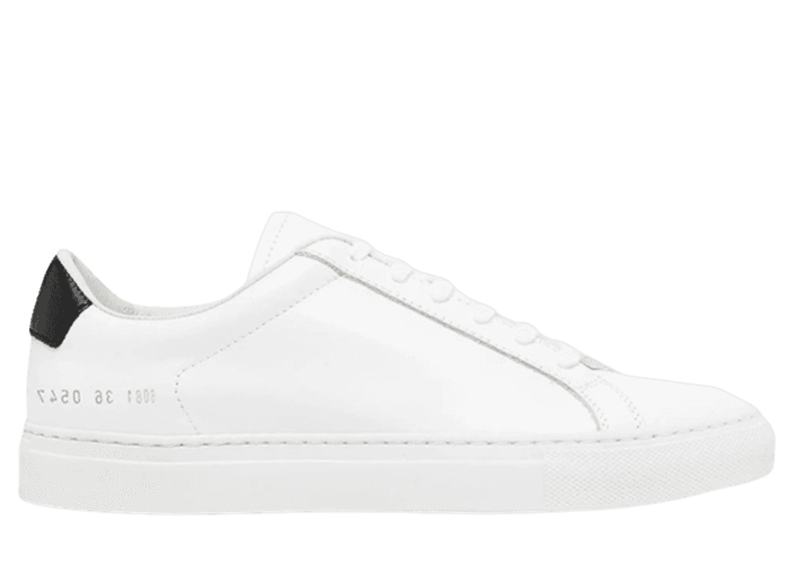 Common Projects Achilles Suede Low White Black W 6081 0547
