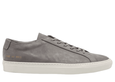 Common Projects Original Achilles Nubuck Low Warm Grey