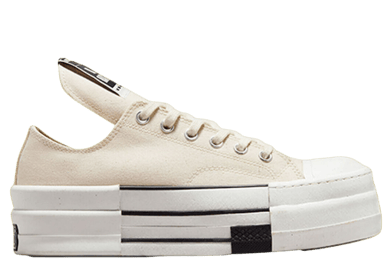 Converse DRKSHDW DBL DRKSTAR Ox Rick Owens Natural Ivory