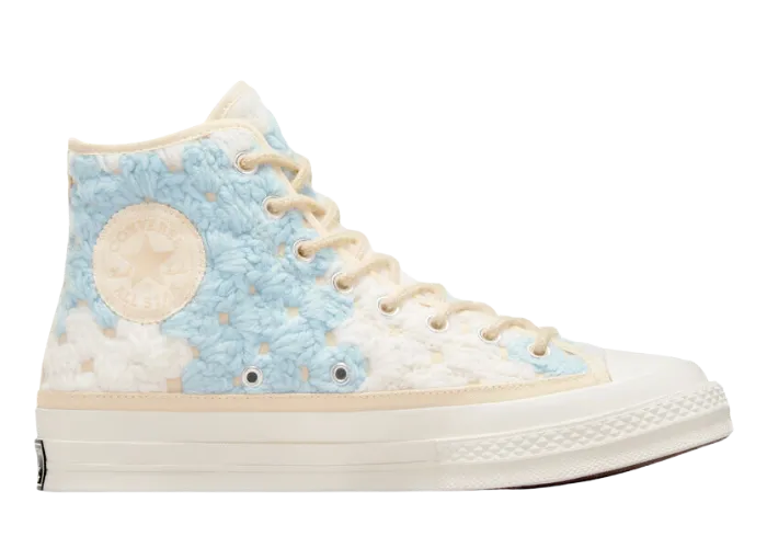 Converse Upcycle Chuck 70 Crochet Blankets Egret - A09228C