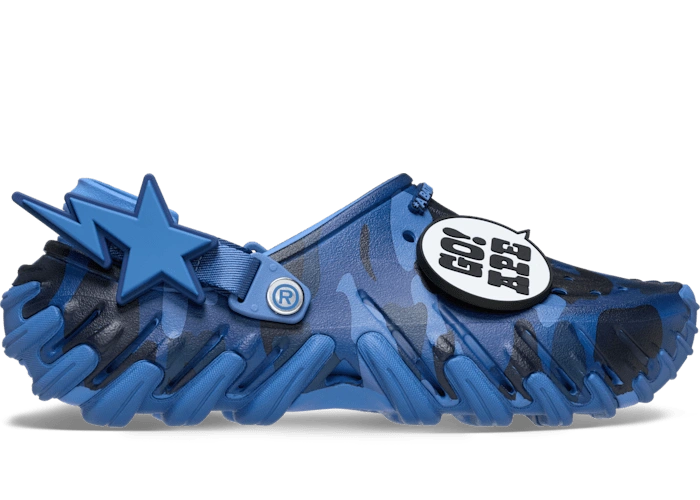 Crocs Echo RO Clog BAPE Navy - 213140-4SN Raffles & Where to Buy