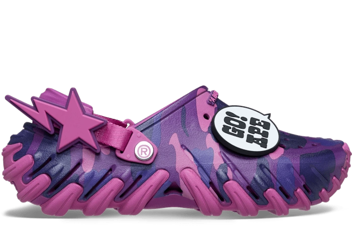 Crocs Echo RO Clog BAPE Purple - 213140-5BV Raffles & Where to Buy