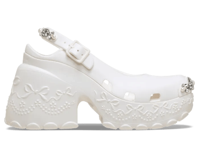 Crocs Ballerina Platform Simone Rocha Oyster