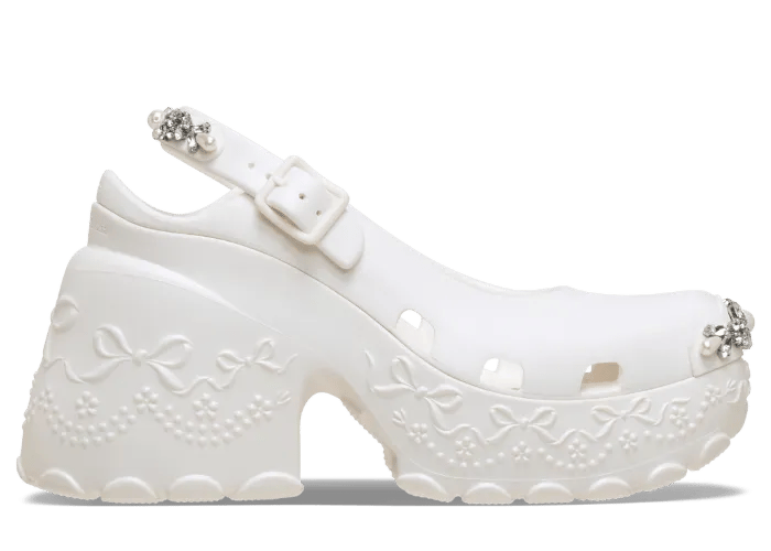 Crocs Ballerina Platform Simone Rocha Oyster