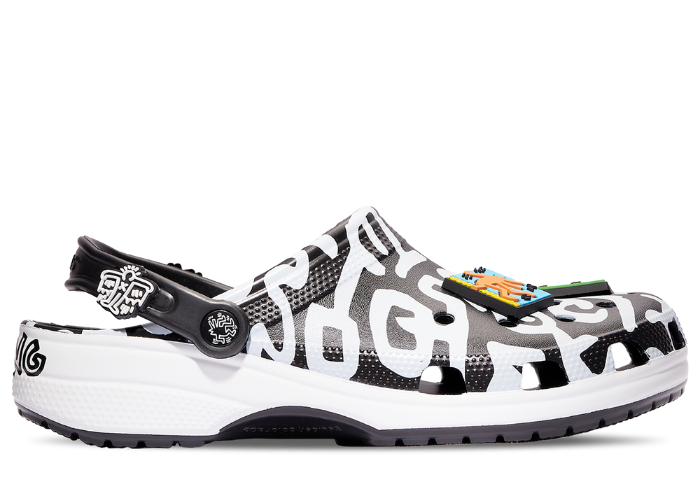 Crocs Classic Clog Keith Haring Black White Raffles & Where to Buy