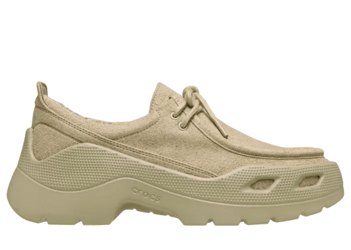 希少 ロブスタレザー ポップス トーマス社 ブライドルレザー グリーン タング Crocs Gallery Dark Sand - 210640-0LD Raffles & Where to Buy