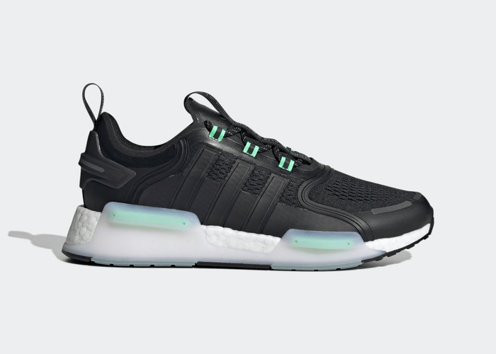 adidas gazelle silver green womens NMD S1 sneakers in black fabric  Maxim