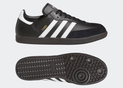 adidas Samba Leather Shoes Core Black