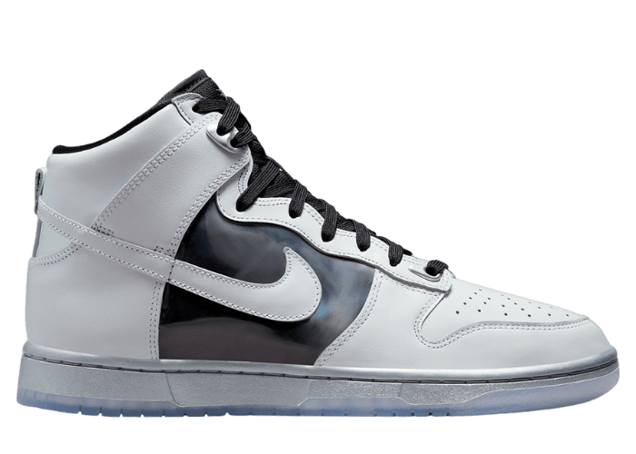 Nike Dunk High SE White Metallic Silver Clear (W)